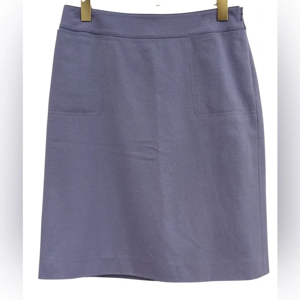 Ann Taylor Vintage Lavender Wool Blend A-Line Skirt Women’s Size 6 Career - Picture 2 of 5